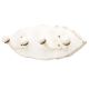 White Cream Double Loop Ceramic Iron Wooden Hooks